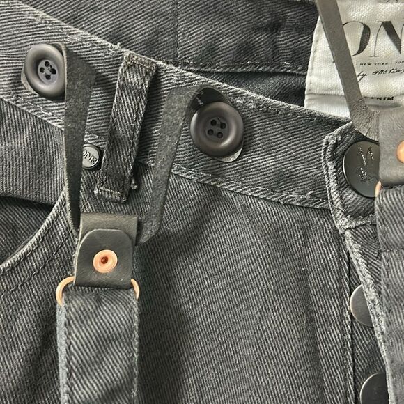 One Teaspoon Black Suspender Denim Jeans(Size 26) - Picture 10 of 11